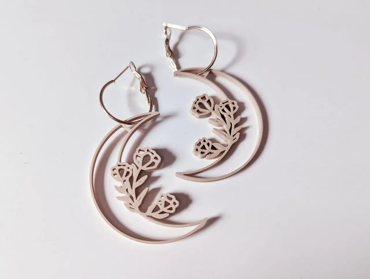 Moon Flower Earrings view 4