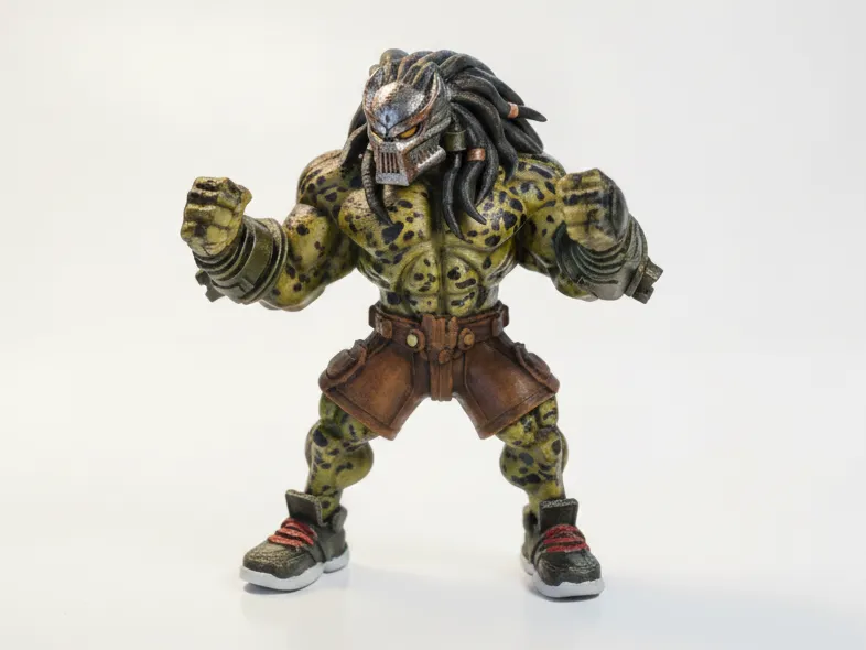 Buff Predator Figurine Muscular Character - Free 3D Print Model ...