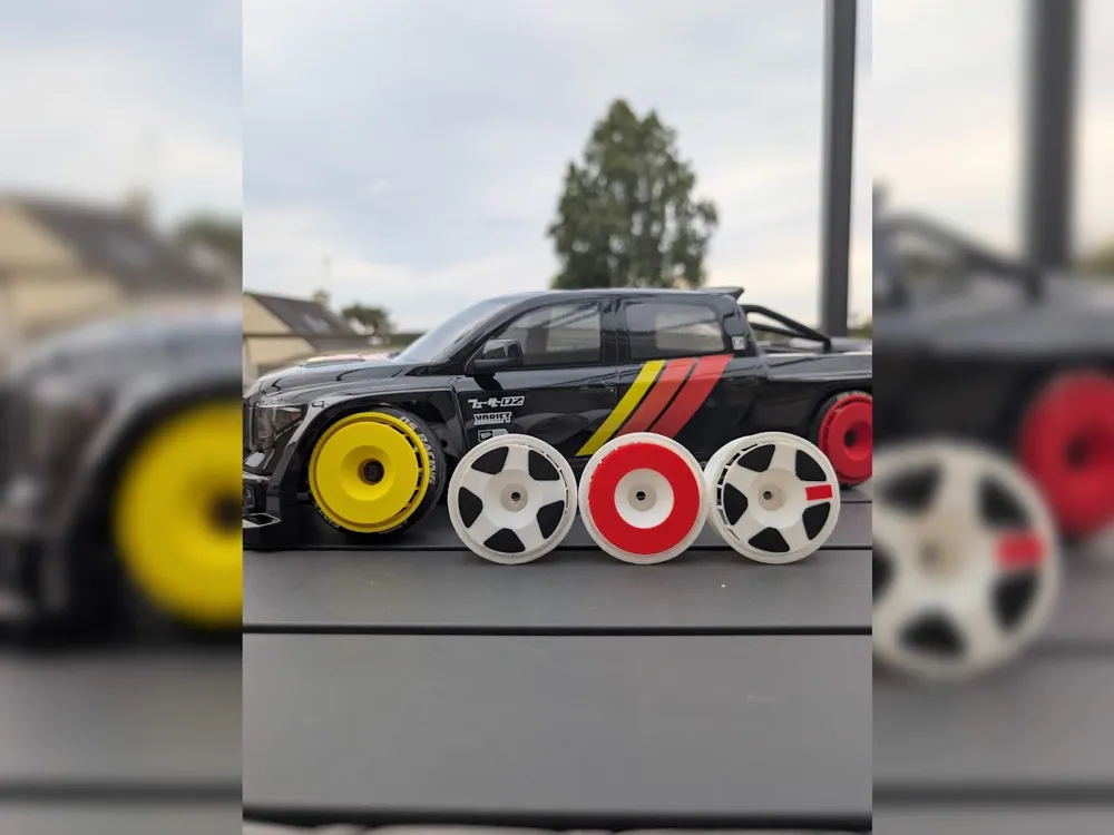 Accesorio de iluminación decorativa: Jantes RC Drift 1/10 – Style Rêve D GA18. Referencia del modelo original.