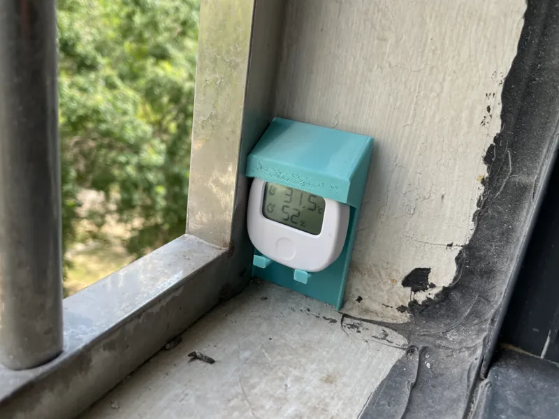 领普KS2温湿度传感器室外防尘防晒支架罩子免胶