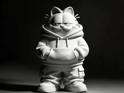 Garfield Streetwear Vinyl Toy [Minimal Support] 