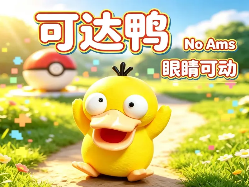 呆萌可动眼可达鸭(NO Ams) 已拆件分色
