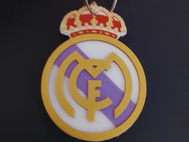 Llavero relieve 2 caras Real Madrid