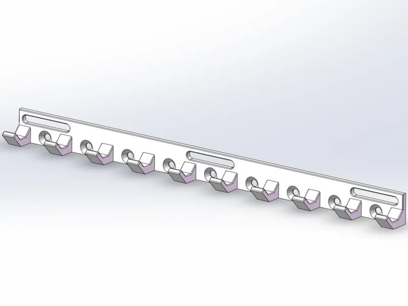 Hanging hooks for stall display racks couple