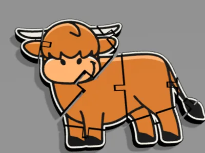 highland cow flexi