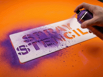 Spray paint stencil maker