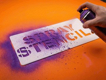 Spray paint stencil maker