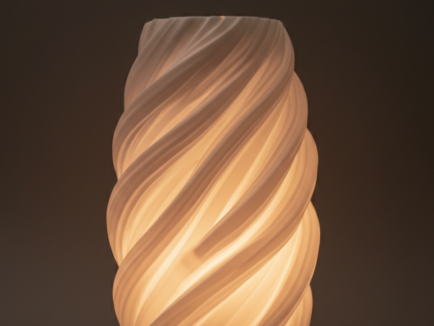SpiralGlow LED Lamp Shade