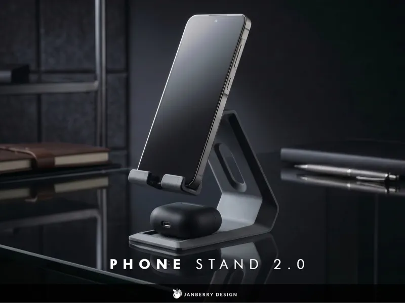 Phone Stand with AirPods Storage