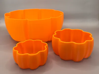 Halloween Pumpkin Bowls Set