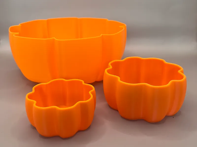Halloween Pumpkin Bowls Set