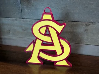 ASU Oversized Legacy AS Necklace Logo