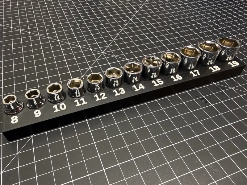 Icon 3/8" Drive Metric Shallow Socket Organizer