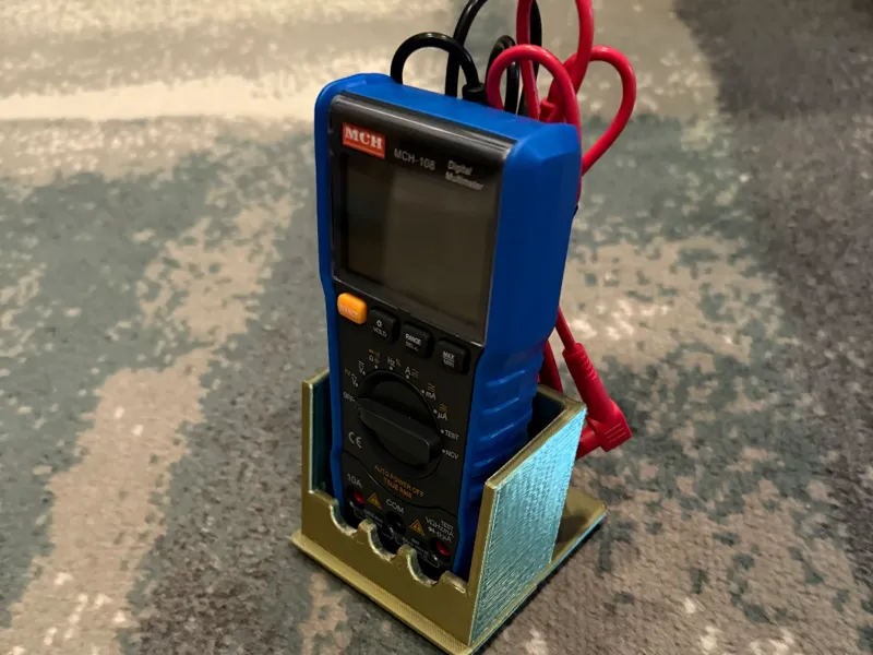 2x2 Gridfinity Refined MCH-108 Multimeter Holder