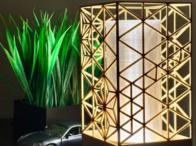 Decorative Desk Lamp for 60mm LED Light Kits
