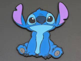 Stitch birthday invitation card with custom text