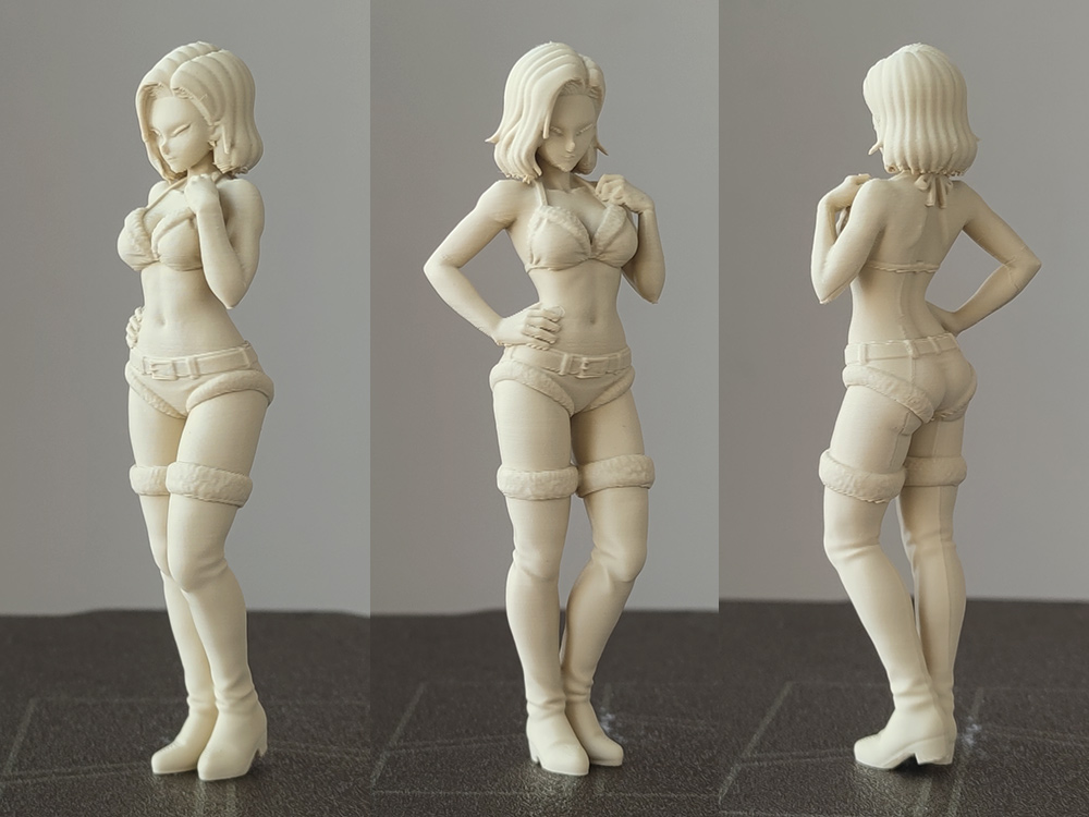 Miniatura 1 do modelo 3D 龙珠 兰琪+布尔玛+18号 圣诞装