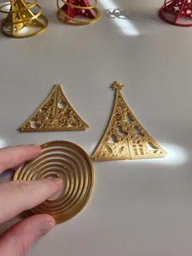Letrero o emblema decorativo: Magical Spiral Christmas Tree - Easy Assembly — vista de referencia 5