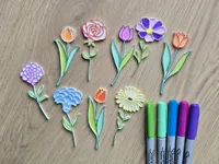 Coffret coloriage fleurs botaniques — photo 1