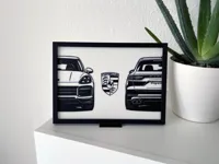 Porsche Cayenne Picture Frame by Denka Designs