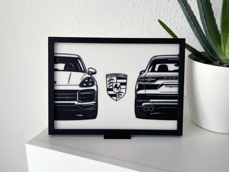 Porsche Cayenne Bilderrahmen