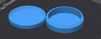 Round screw top lid container / Zyn container
