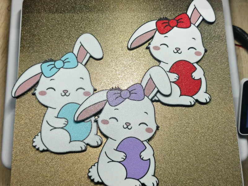 Cute Easter bunny with egg