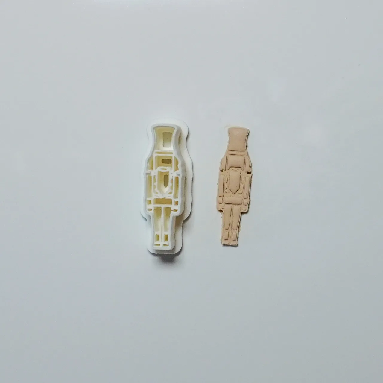 Christmas Nutcracker Polymer Clay Cutter Earrings view 3