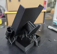 0.2mm, 2 walls, 15% infill, variable hgt, brim, slim support