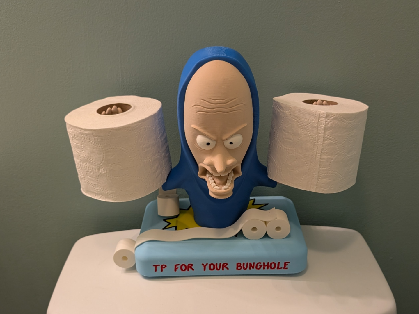 The Great Cornholio TP Holder