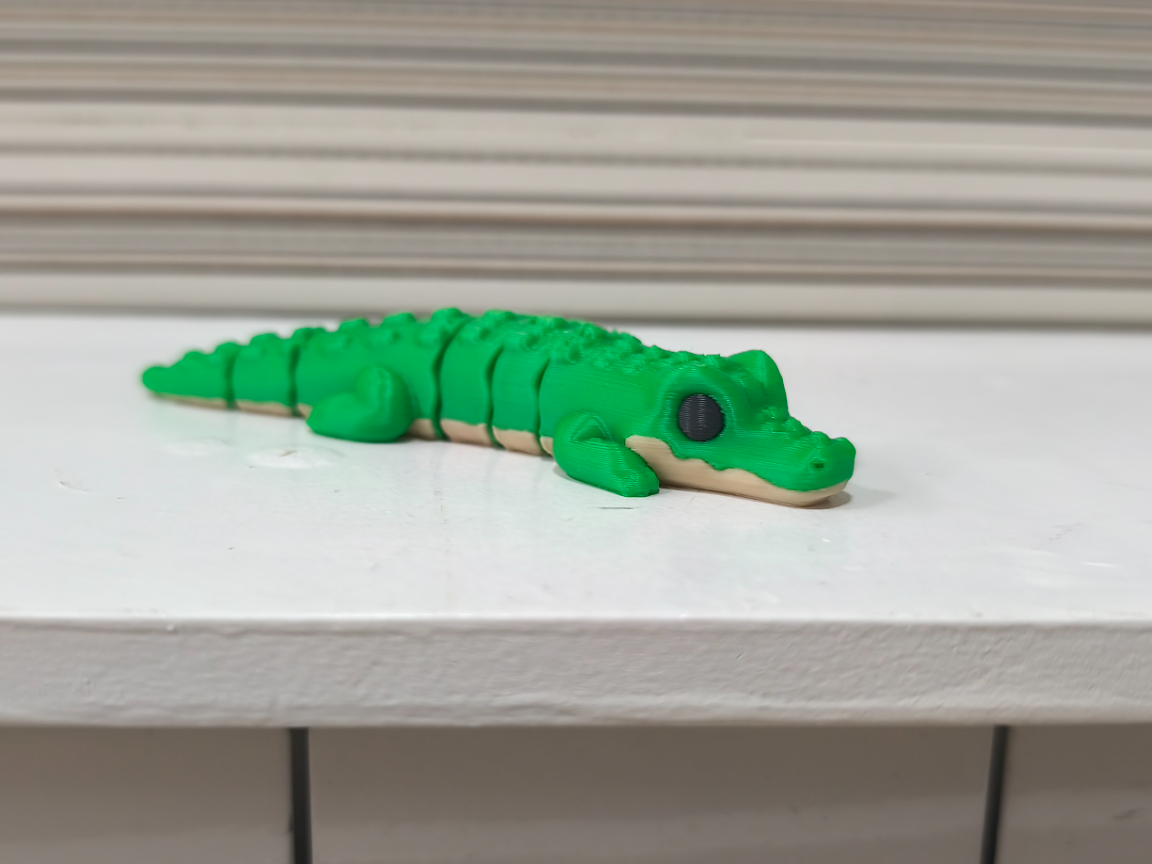Flexi toy crocodile - 3D printed Other Toys & Games, in stock in India