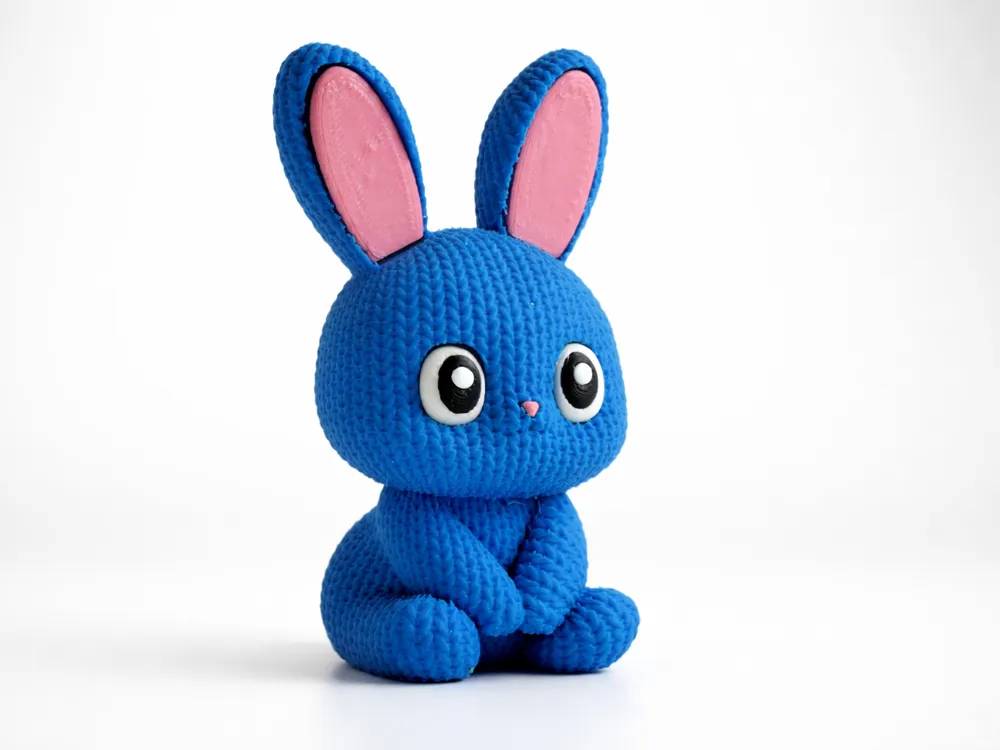 Knitted Bunny - Cute Animals - Free 3D Print Model - MakerWorld