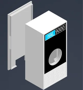 Home Assistant Voice - HAL 9000 Enclosure