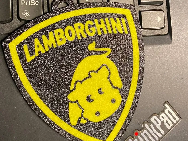 Lamborghini funny keychain