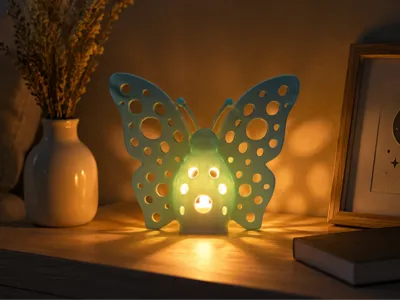 Modern minimalist Butterfly tealight lamp
