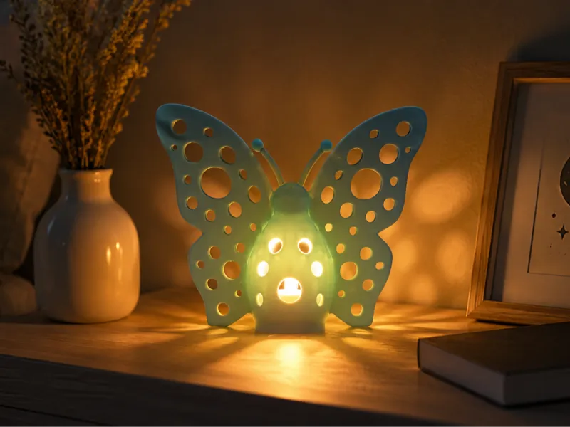 Modern minimalist Butterfly tealight lamp