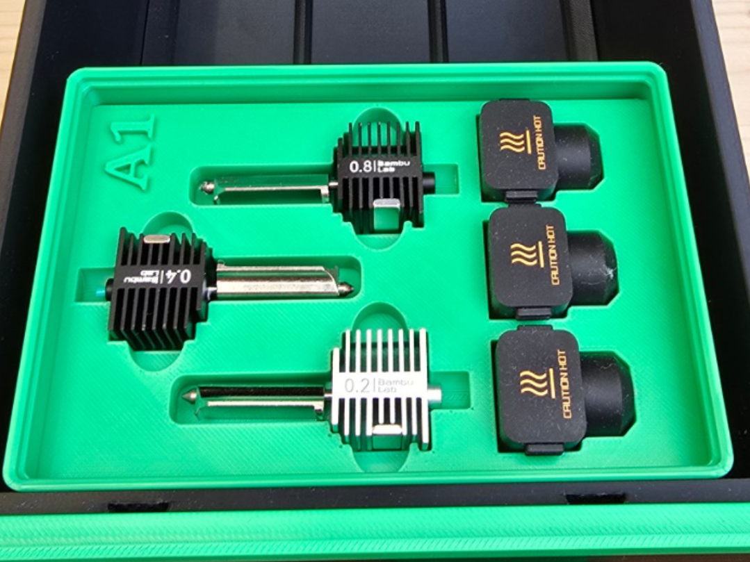 X2D & A1 Stackable gridfinity nozzle box - 2x3x6U