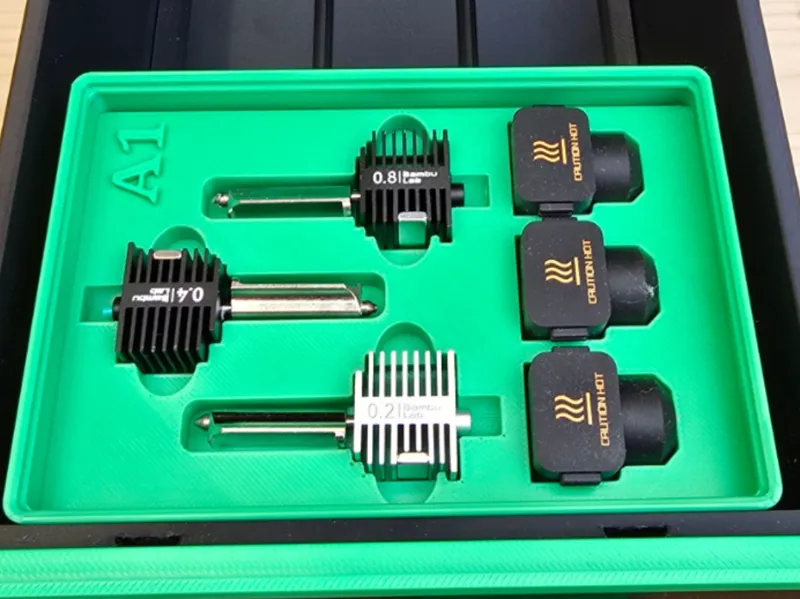 X2D & A1 Stackable gridfinity nozzle box - 2x3x6U