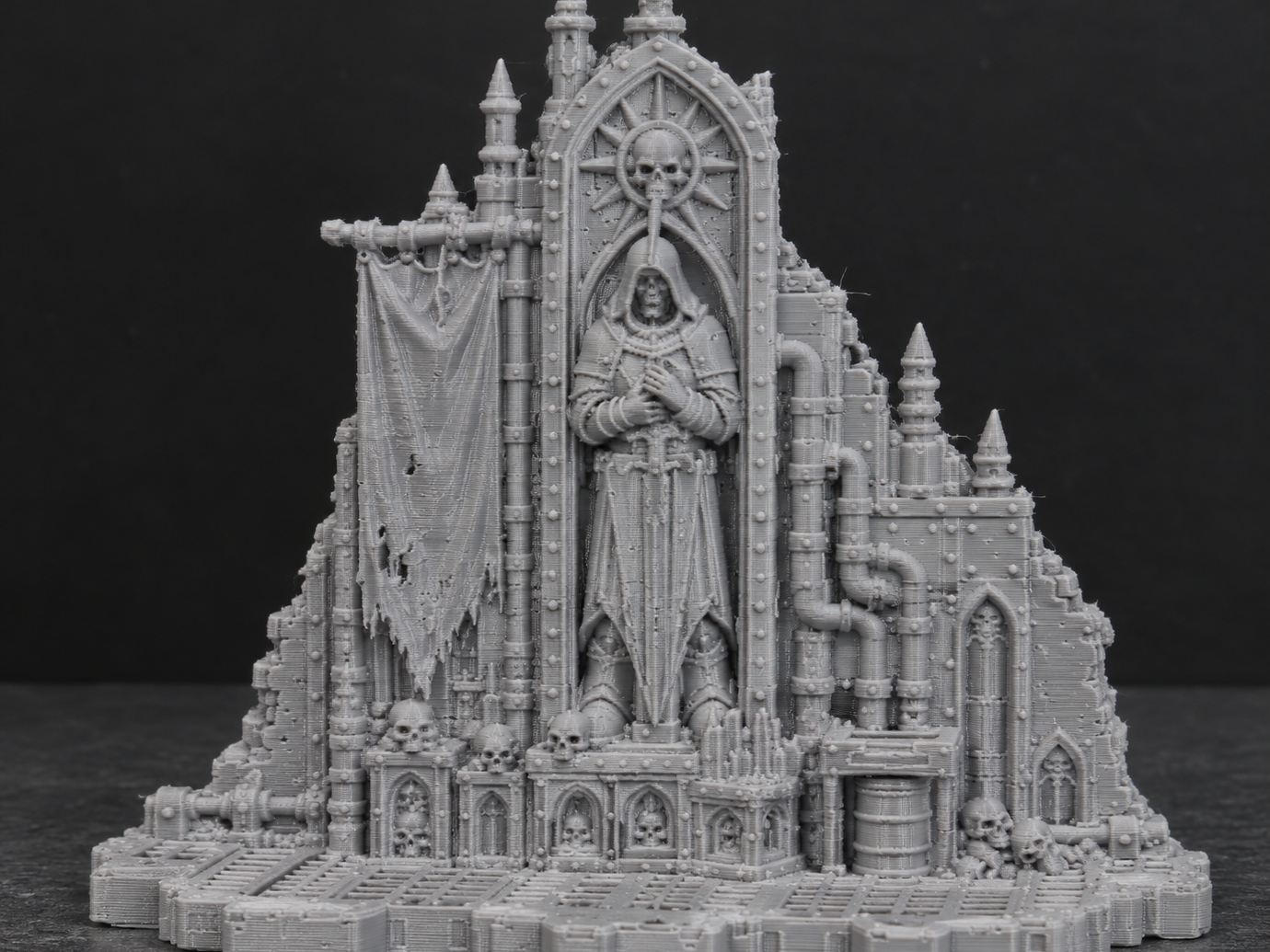 Gothic statue/wall section - 3D printed Other Miniatures, in stock in India