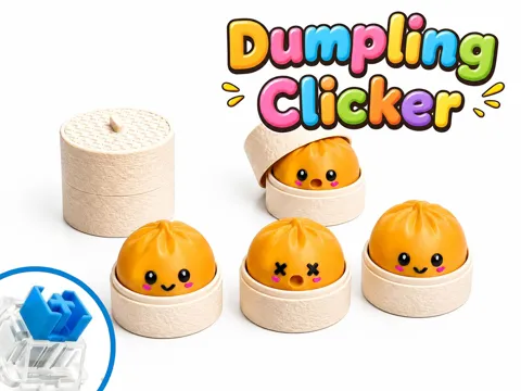 Objeto manipulable: Dumpling Clicker — referencia de MakerWorld