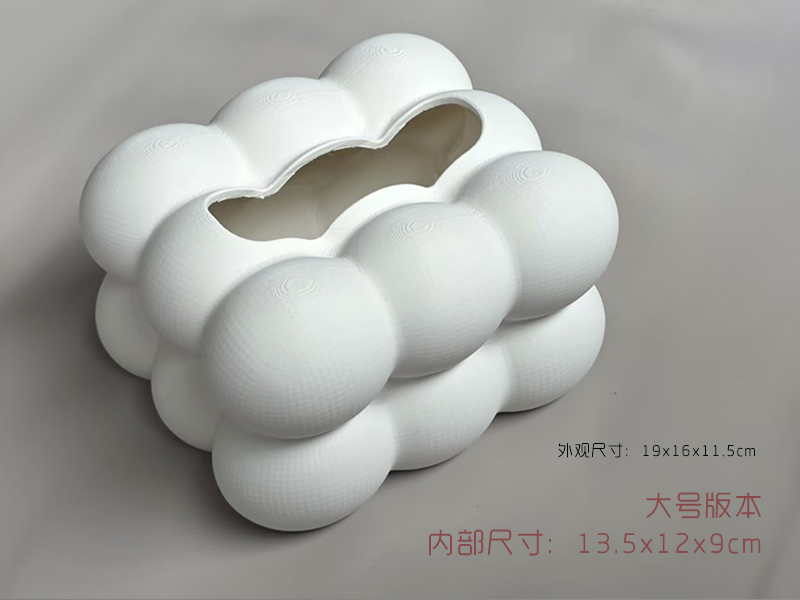 Miniatura 2 do modelo 3D 球球造型 棉花糖纸巾盒|底部有弹性