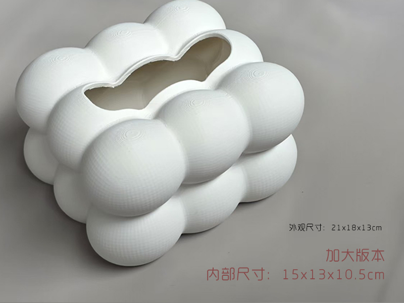 Miniatura 3 do modelo 3D 球球造型 棉花糖纸巾盒|底部有弹性