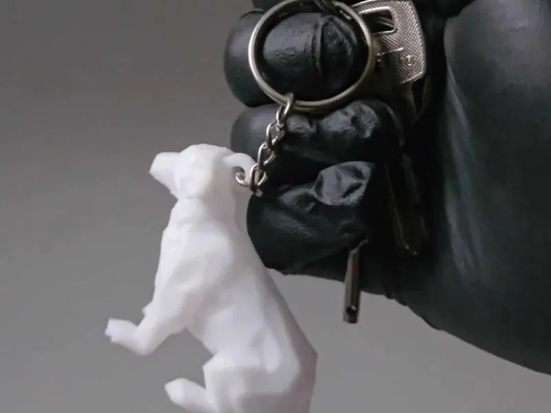 Golden retriever pet keychain-quick and easy print