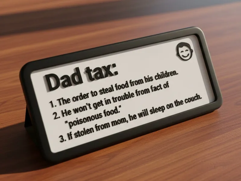 Dad tax!