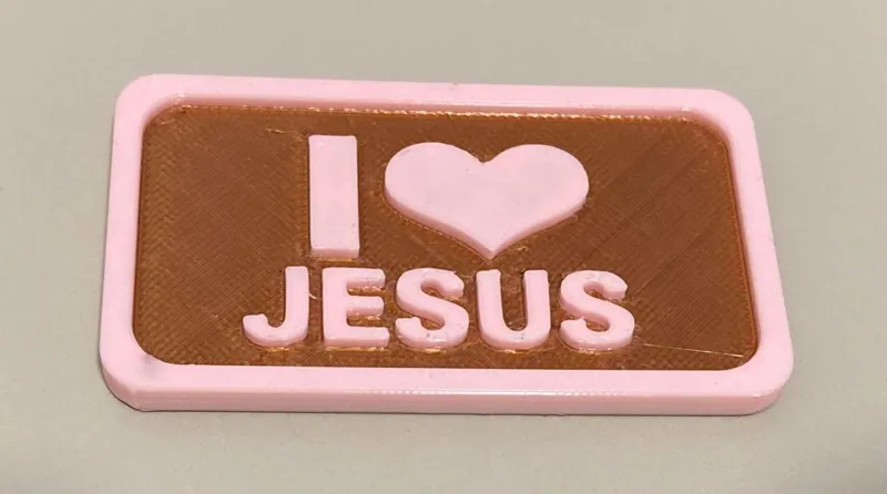 I Love Jesus Plaque/Key Chain
