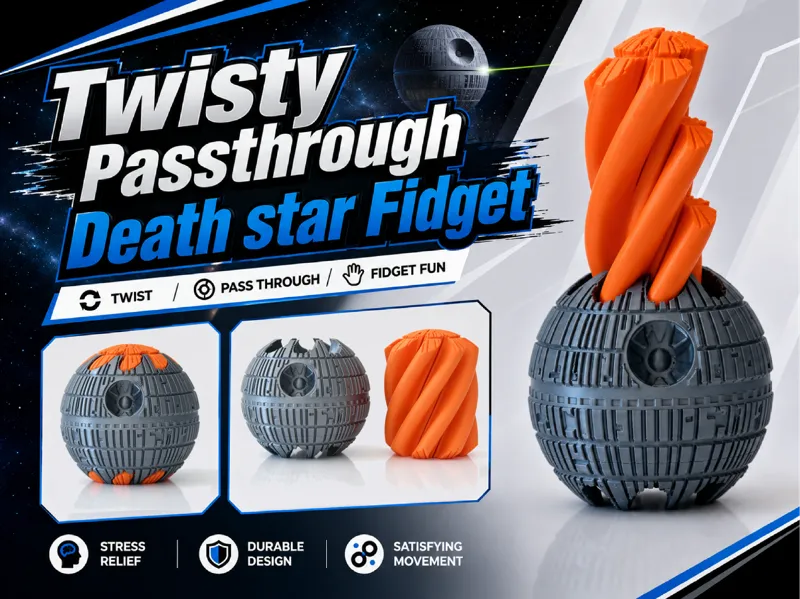 Twisty Passthrough Death star Fidget