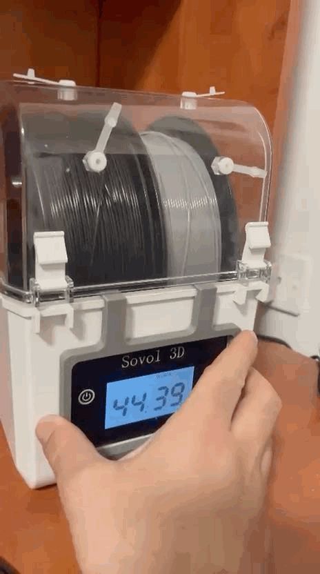 Fixture for SOVOL 3D filament dryer