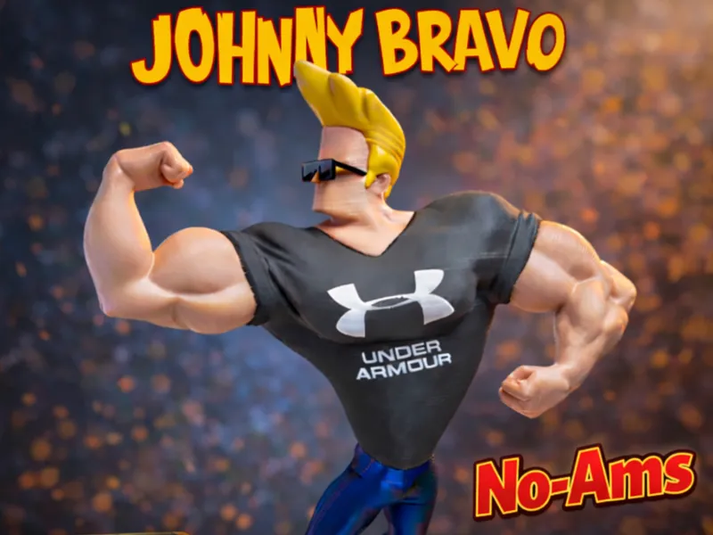 Johnny Bravo + UnderArmour T-Shirt (Multiparts)