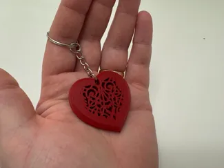 Valentines Heart Key Chain