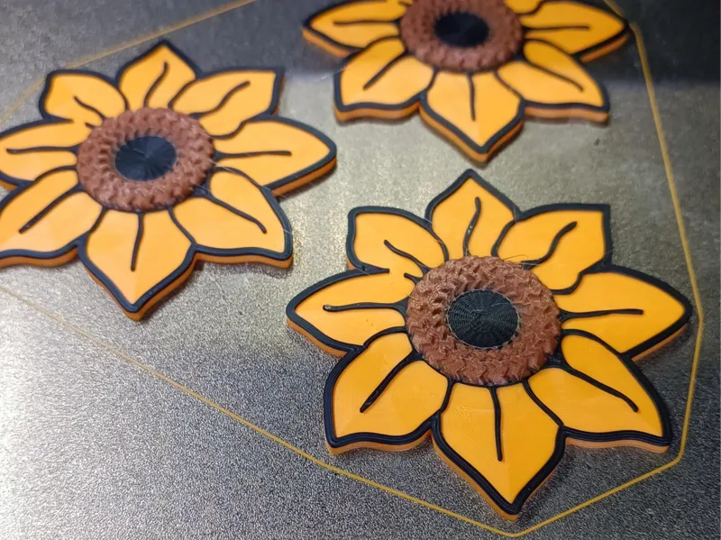 Sunflower Magnet with NFC